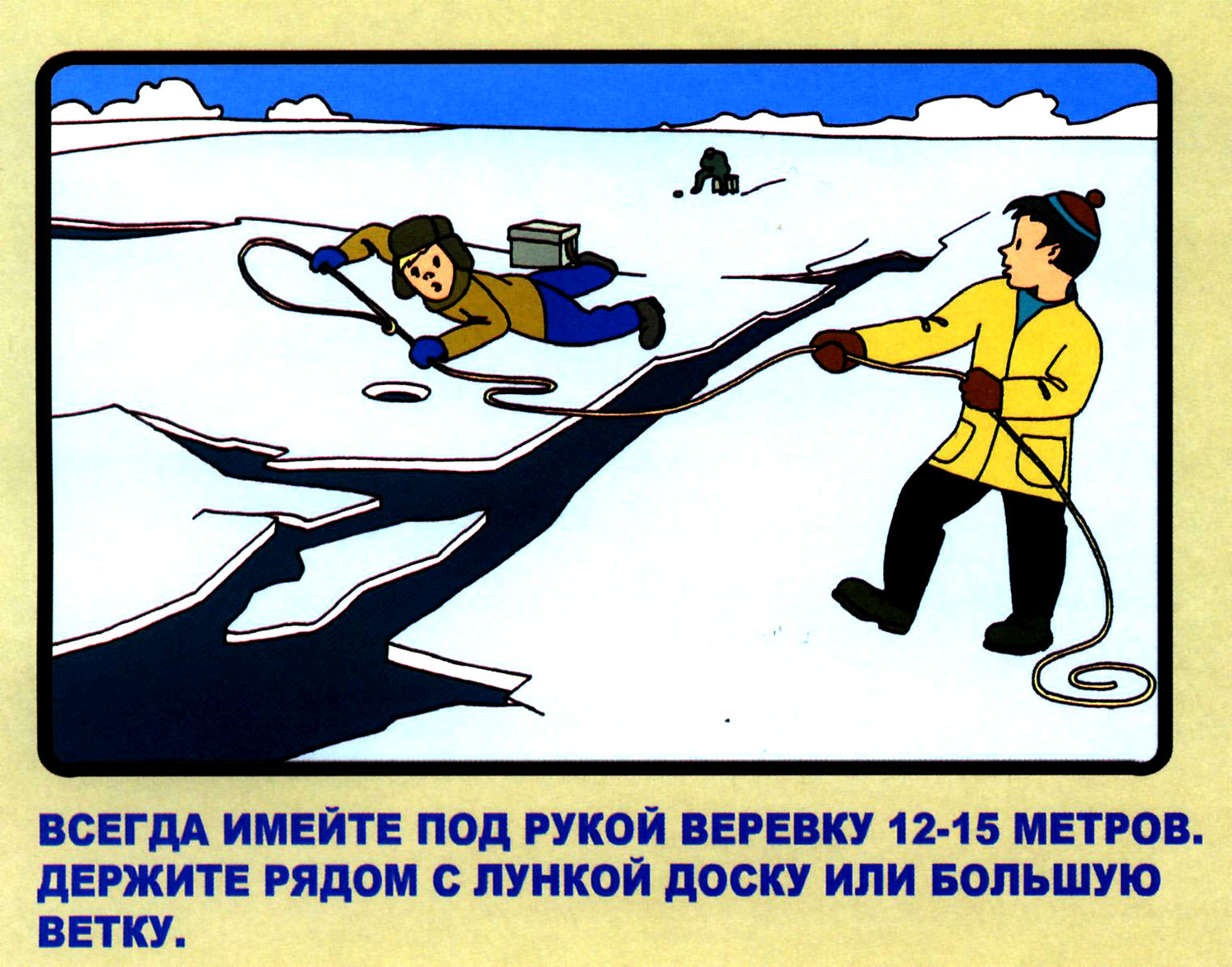 Безопасность на льду. Безопасность на водоемах зимой. Плакат осторожно на льду. Рисунок на тему тонкий лед.